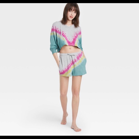 Tie-Dye Butter French Terry Lounge Shorts - Picture 3 of 3